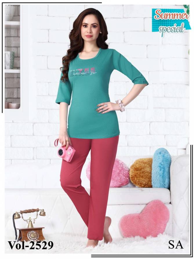 Summer Special New Vol 2529 Night Wear Hosiery Cotton Wholesale Night Suits
